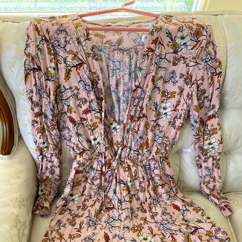 Romper Women’s Lt Pink Floral Size M